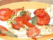 Gegrillte Hühnerbrust mit Chorizo und Salbei - Rezept