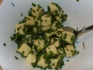 Mein großer Salatteller mit Appenzeller-Käse und Joghurt/Sahne-Dressing - Rezept - Bild Nr. 3