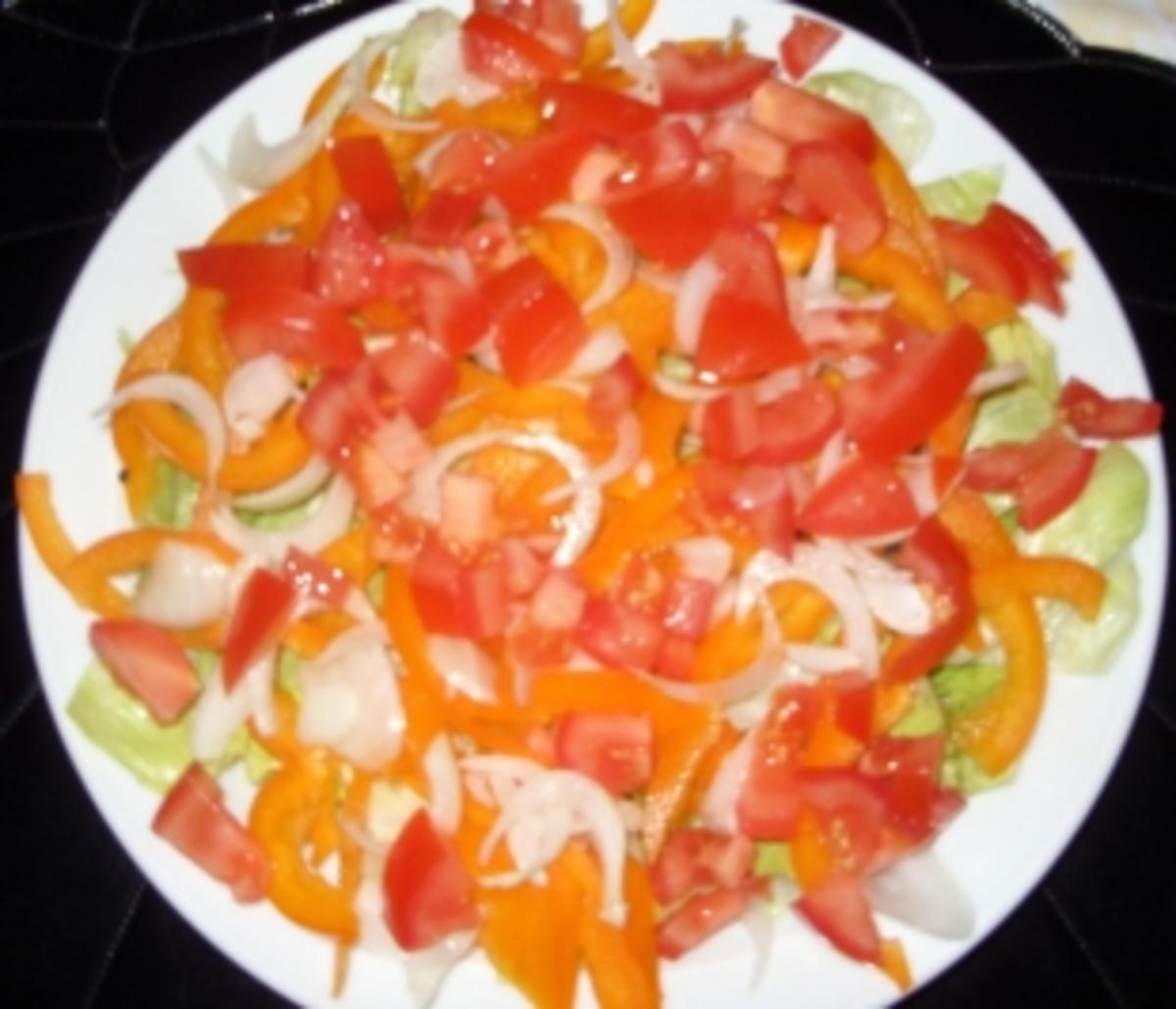 Mein großer Salatteller mit Appenzeller-Käse und Joghurt/Sahne-Dressing - Rezept - Bild Nr. 4