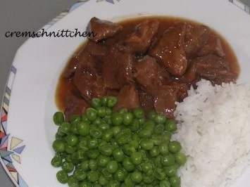 Rezept: Hirschgulasch Bild Nr. 2 Hirschgulasch - Rezept - Bild Nr. 2