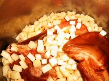 Rezept: Rübenmus mit Schweinerei Bild Nr. 4 Rübenmus mit Schweinerei - Rezept - Bild Nr. 4