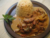 Rezept: Geschnetzeltes zu Butter-Mandel-Reis ... Bild Nr. 3 Geschnetzeltes zu Butter-Mandel-Reis ... - Rezept - Bild Nr. 3