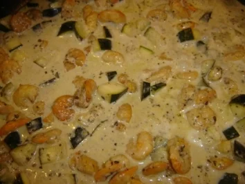 RIGATONI  MIT GARNELEN UND ZUCCHINI-ZITRONENSAUCE - Rezept - Bild Nr. 4