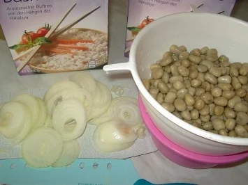 Rezept: Reis mit dicken Bohnen - Ros ma ful achdar Bild Nr. 2 Reis mit dicken Bohnen - Ros ma ful achdar - Rezept - Bild Nr. 2