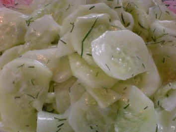 Gurke mit Joghurt - Rezept