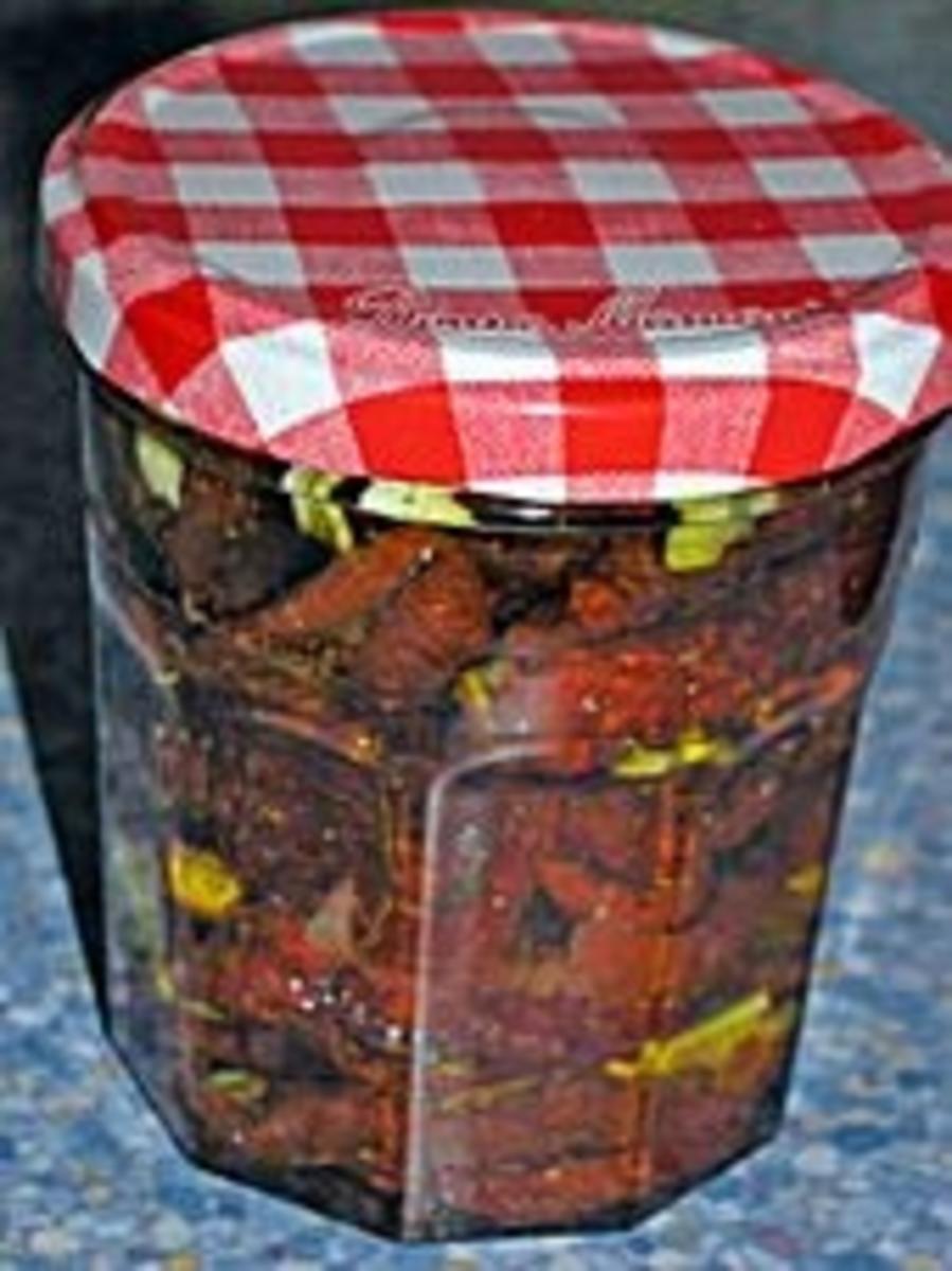 Getrocknete in Öl  eingelegte Tomaten - Rezept