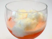 Rezept: Zitronensorbet mit Aperol Zitronensorbet mit Aperol - Rezept