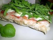 Warmes  Ciabatta mit  Rucola, Parmaschinken und Mozzarella - Rezept