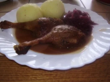Ente - Rotkohl - Klöße - Rezept