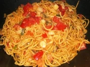 Meeresfrüchte: Scharfe Meeresfrüchte mit frischer Pasta - Rezept