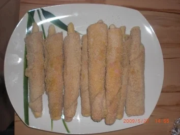 Rezept: Spargel Gordon Bleu auf Blattsalat Bild Nr. 3 Spargel Gordon Bleu auf Blattsalat - Rezept - Bild Nr. 3