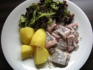 Matjes mit Beilage - Rezept