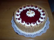 Kirschtorte - Waffelröllchen - Rezept