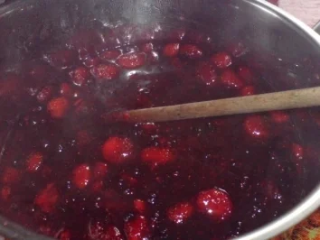 Rezept: Schwarze Johannisbeere-Erdbeermarmelade Bild Nr. 8 Schwarze Johannisbeere-Erdbeermarmelade - Rezept - Bild Nr. 8