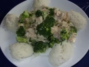 Linda´s Hühnerfrikasee mit Broccoli und Basmatireis - Rezept