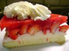 Kuchen: Erdbeertorte mit Pudding-Frischkäse - Rezept