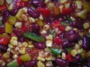 Feuriger Paprika-Bohnen-Mais Salat (Maggi Texicana-Salsa Salat) - Rezept