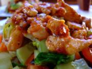 Sommer-☼-Salat mit feurigem Chili-Honig-Hähnchen - Rezept