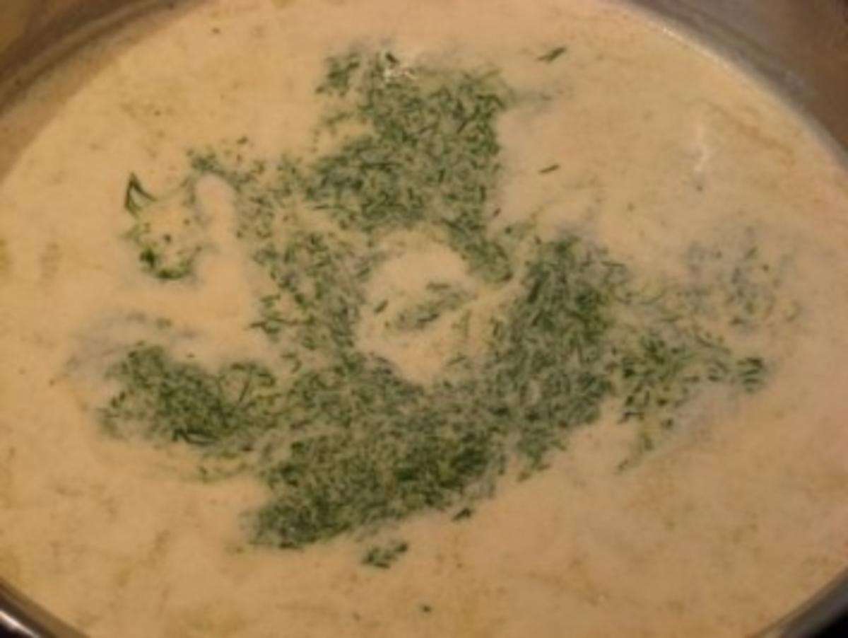 Käse-Hackfleisch-Gurken-Suppe - Rezept