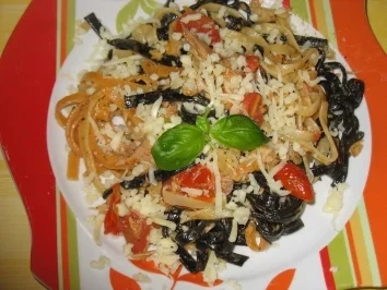 dinkelbandnudeln in thunfischsauce - Rezept - Bild Nr. 5