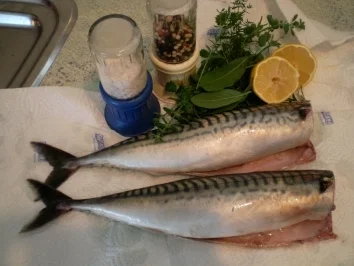 Makrele, gut verpackt aus dem Backofen - Rezept