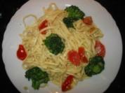 Gemüse-Nudeln an Senfsauce - Rezept
