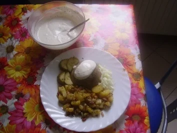 Sülze mit Bratkartoffeln - Rezept