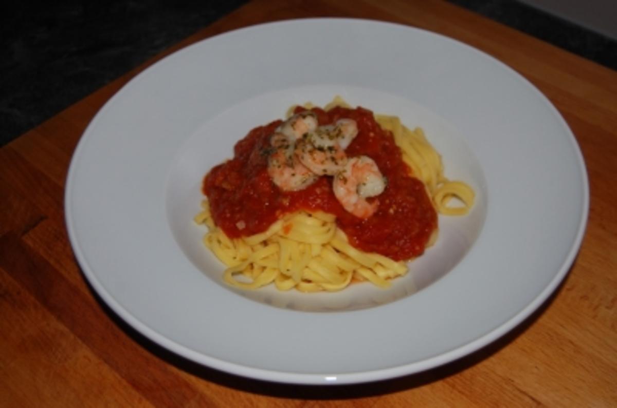 Schnelle Arrabiata mit Bandnudeln und Shrimps - Rezept Durch
06rotezora08