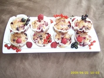 Rezept: Sommerbeeren - Muffins Bild Nr. 2 Sommerbeeren - Muffins - Rezept - Bild Nr. 2