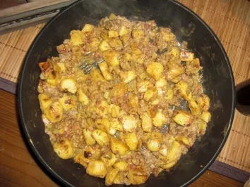 Rezept: Würzige Hackfleischpfanne Würzige Hackfleischpfanne - Rezept