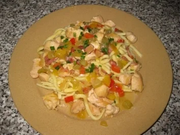 Rezept: Puten - Gemüse - Geschnetzeltes Puten - Gemüse - Geschnetzeltes - Rezept