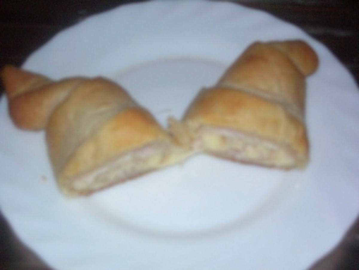 Croissants mit Käse und Huhn - Rezept - Bild Nr. 2