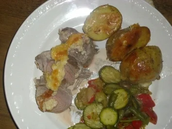 Hauptgericht / Wildrezept: Elsässisches Wildschweinfilet in Camenbertkruste - Rezept