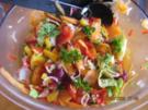 Bunter Karotten-Paprikasalat mit Orangen - Limetten Dressing - Rezept