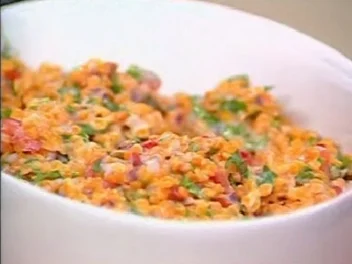 Roter Linsensalat mit Joghurt und Rauke - Rezept