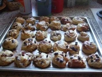 rosinenschnecken, zimtschnecken, puddingschnecken - Rezept