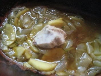 Kalter Schweinebraten mit Apfel-Zwiebeltöpfchen - Rezept - Bild Nr. 5