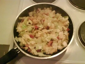 Gemüse: Geschmorter Spitzkohl mit Speck - Rezept - Bild Nr. 4