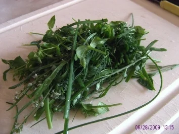 Rezept: Gefüllte Eier mit Sauerampfer und Gartenkräuter Bild Nr. 4 Gefüllte Eier mit Sauerampfer und Gartenkräuter - Rezept - Bild Nr. 4