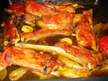 Fleisch: Geschmorte Lamm-Spareribs - Rezept