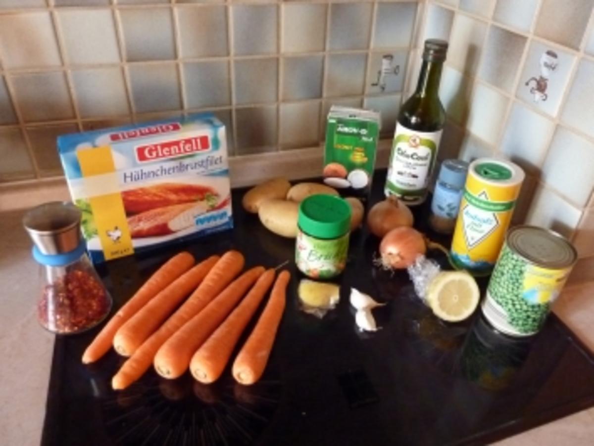 Kokossuppe mit Hähnchenbrustfilet - Rezept - Bild Nr. 2