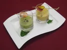 Zweierlei Cremesuppen im Glas - Rezept