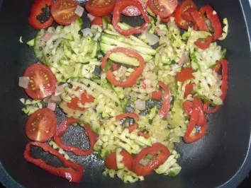 Hauptspeise für Singl: Grün-Rot und ein Ei, was gibt das? - Rezept - Bild Nr. 4