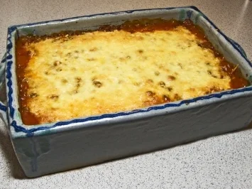 Leichtes Maultaschengratin rot-grün - Rezept