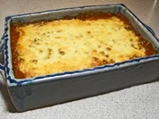 Leichtes Maultaschengratin rot-grün - Rezept