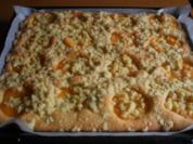Pfirsich-Blechkuchen - Rezept