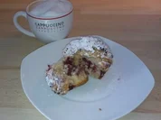 Rezept: Himmlische Himbeermuffins mit Streuseln Himmlische Himbeermuffins mit Streuseln - Rezept