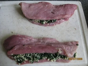 Rezept: Schnitzel Florentiner Art (mit Spinat) Schnitzel Florentiner Art (mit Spinat) - Rezept