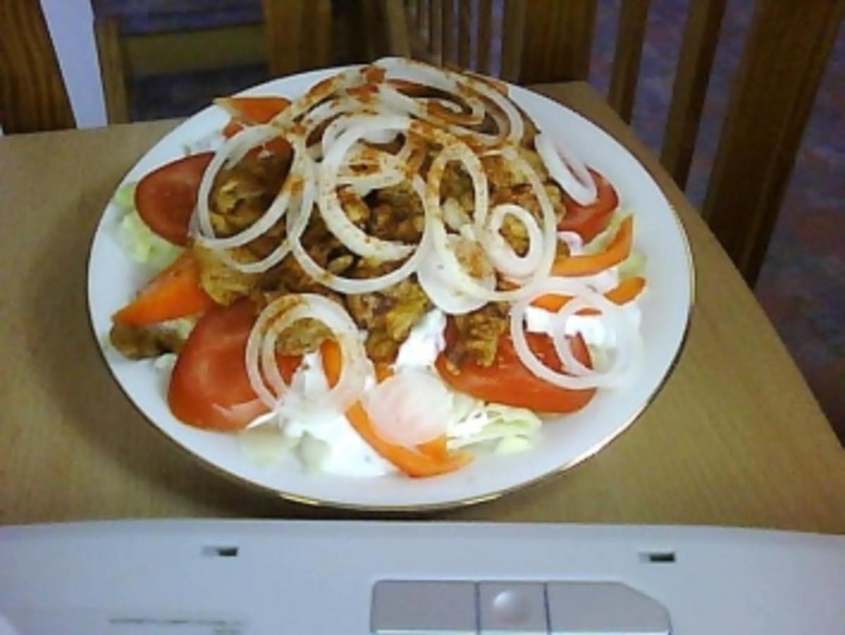 Salat mit Gyros - Rezept