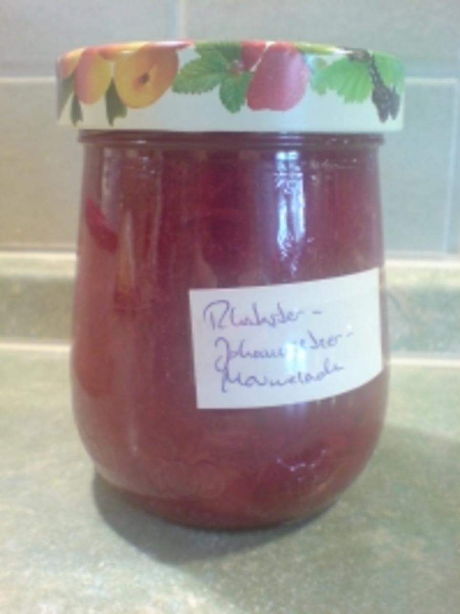 Marmelade &amp;quot;Johannisbeere-Rhabarber&amp;quot; - Rezept - kochbar.de